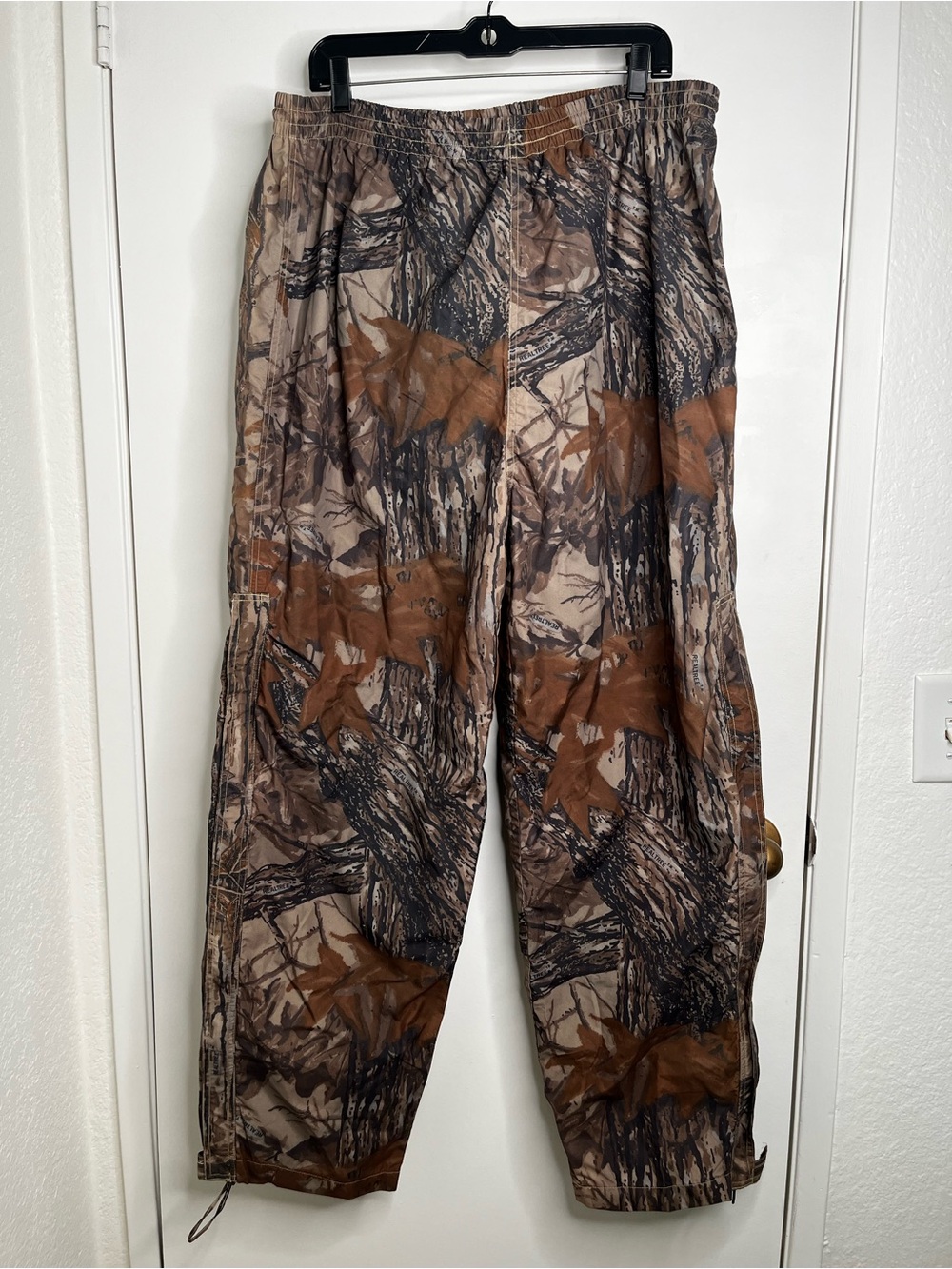 Guide Gear Real Tree Camo Hunting Pants XXL Baggy Retro Wide Leg Zip @ Ankle